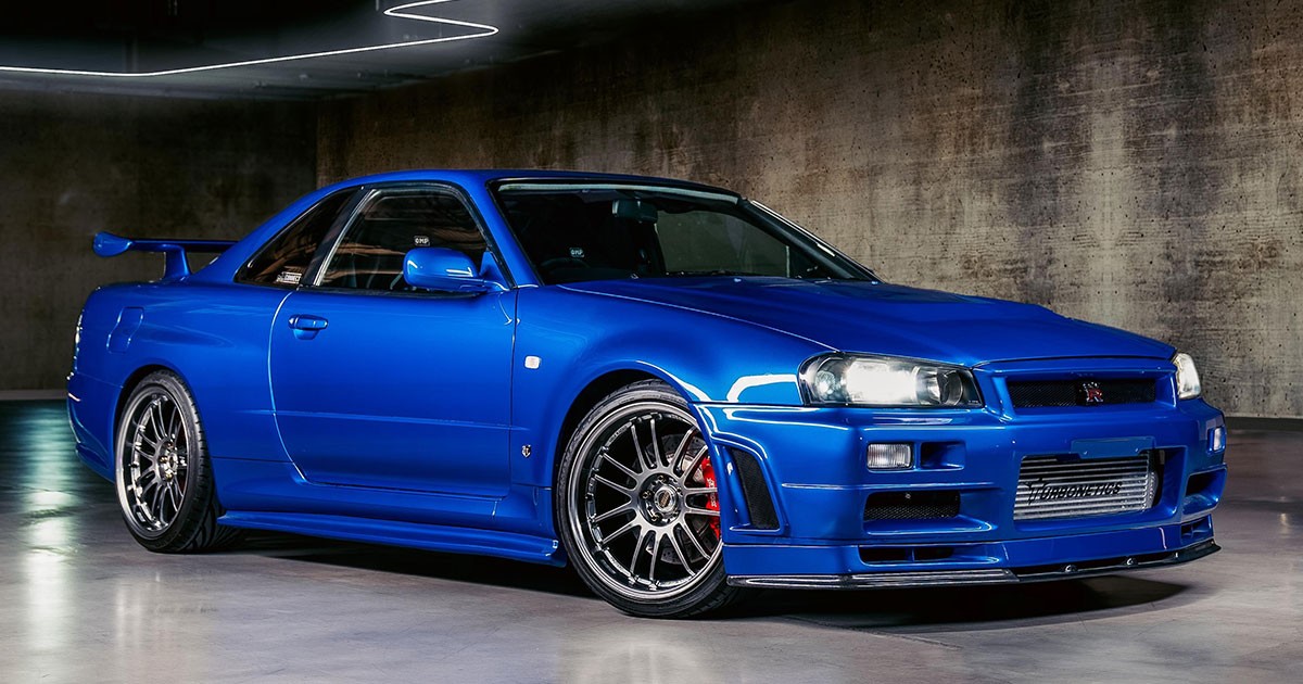 Nissan Skyline GT-R (R34) ที่ Paul Walker ขับจริง ราคาประมูลสูงถึง 45.9 ล้านบาท!