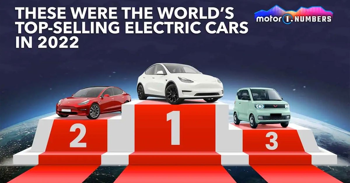 10 อันดับ รถยนต์ไฟฟ้ายอดขายสูงสุดในโลก ปี 2022