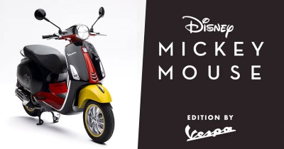 Vespa เปิดตัว Vespa Disney Mickey Mouse Edition รุ่นพิเศษ ฉลองดิสนีย์ครบรอบ 100 ปี