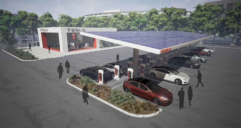 Tesla อัปเดตซอฟต์แวร์ใหม่ครั้งใหญ่ ช่วยให้รถยนต์ไฟฟ้า Tesla ชาร์จพลังงานแสงอาทิตย์ได้!