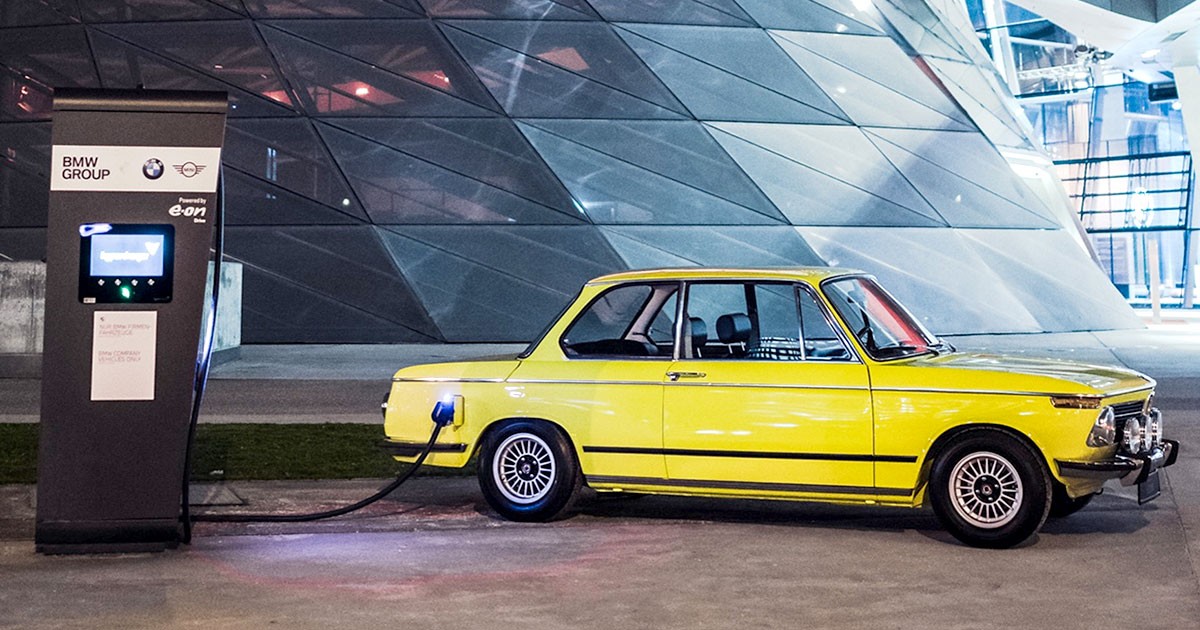 BMW 2002te รถคลาสสิคพลังไฟฟ้า ผลงานโดย Bavarian Econs พลัง 161 แรงม้า วิ่งไกล 195 กม.