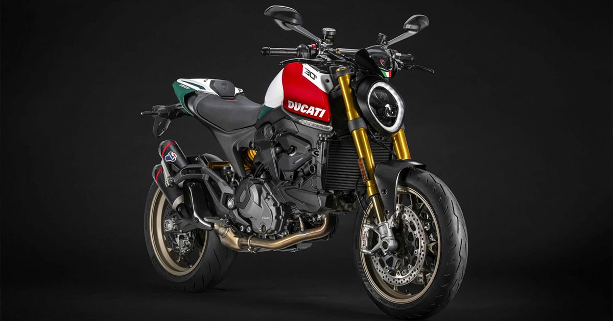 Ducati เปิดตัว Ducati Monster 30° Anniversario ฉลอง 30 ปี Naked Bike จอมพลัง! ผลิตเพียง 500 คันเท่านั้น