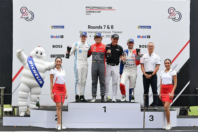 Porsche Carrera Cup Asia 2023 ปิดฉากยิ่งใหญ่ "หลิว ไคลู" ผงาดแชมป์ส่งท้าย สนามช้างฯ