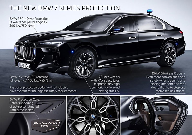 ถูกใจลุง! รถยนต์ไฟฟ้า BMW i7 Protection รถยนต์ไฟฟ้ากันกระสุนคันแรกของโลก พร้อมขายผู้นำยุโรปแล้ว!