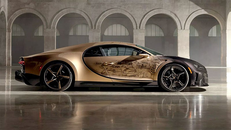 Bugatti Chiron Super Sport Golden Era หนึ่งเดียวของโลก กับการวาดประวัติศาสตร์กว่า 100 ปี บนรถ Hypercar!