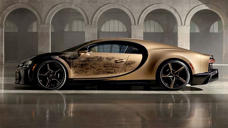 Bugatti Chiron Super Sport Golden Era หนึ่งเดียวของโลก กับการวาดประวัติศาสตร์กว่า 100 ปี บนรถ Hypercar!