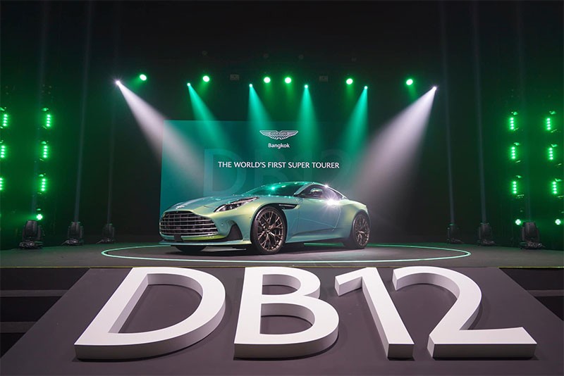 Aston Martin ฉลอง 75 ปี ยนตรกรรมสายพันธุ์ DB เปิดตัว Aston Martin DB12 "The World’s First Super Tourer" ในไทย ราคา 21,900,000 บาท