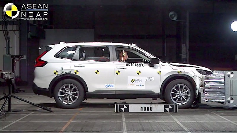 Honda CR-V ใหม่ คว้ามาตรฐานความปลอดภัยสูงสุดระดับ 5 ดาว จาก ASEAN NCAP ต่อเนื่อง 3 เจเนอเรชั่นซ้อน