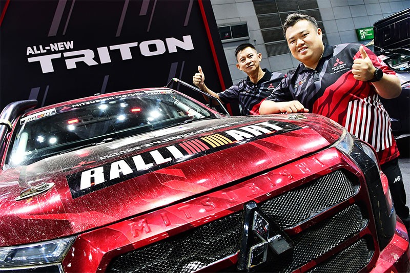 Mitsubishi ฉลองชัยชนะครั้งแรกของรถ All-New Triton Rally Car ทีม มิตซูบิชิ แรลลี่ อาร์ท “เอเชีย ครอสคันทรี แรลลี่ 2023” ในงาน Big MOTOR SALE 2023