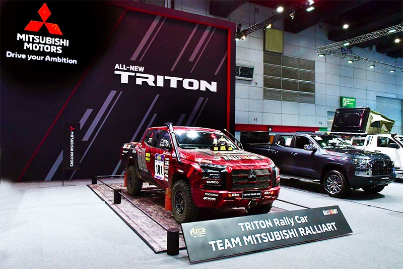 Mitsubishi ฉลองชัยชนะครั้งแรกของรถ All-New Triton Rally Car ทีม มิตซูบิชิ แรลลี่ อาร์ท “เอเชีย ครอสคันทรี แรลลี่ 2023” ในงาน Big MOTOR SALE 2023