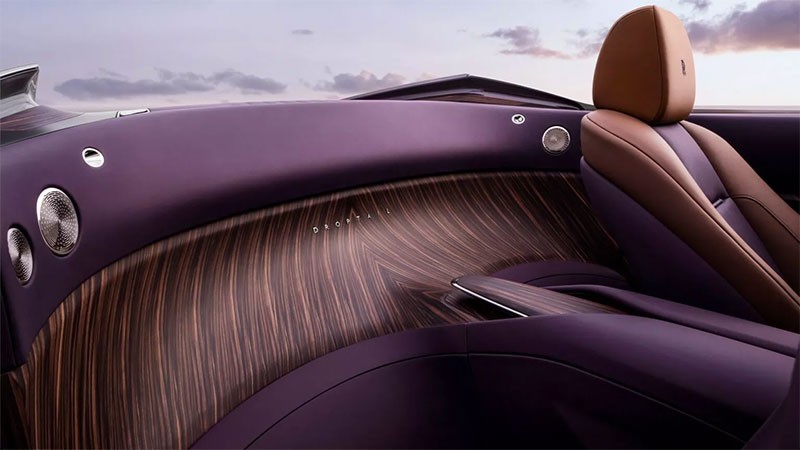 Rolls-Royce Amethyst Droptail รถเปิดประทุนระดับ Ultra Luxury หลังคาถอดได้ ตกแต่งด้วยอัญมณีและไม้