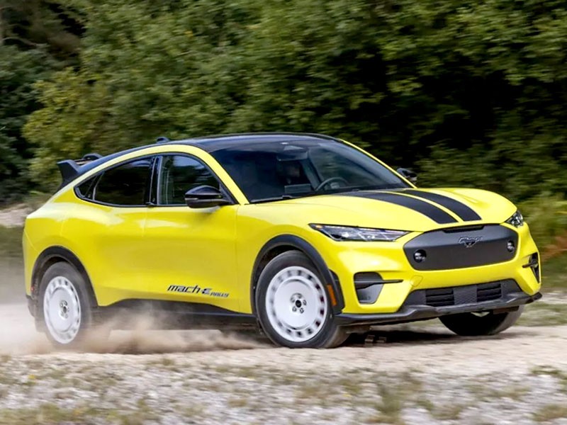 Ford เผยโฉม Ford Mustang Mach-E Rally รถ SUV ไฟฟ้าเวอร์ชั่นแรลลี่ ครั้งแรกที่มัสแตงลุยฝุ่น ขุมพลัง 480 แรงม้า