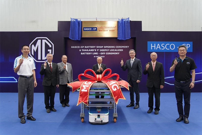 MG เปิดโรงงานแบตเตอรี่ EV ดันไทยศูนย์กลางผลิตรถ EV อาเซียน กำลังการผลิต 50,000 ก้อน/ปี