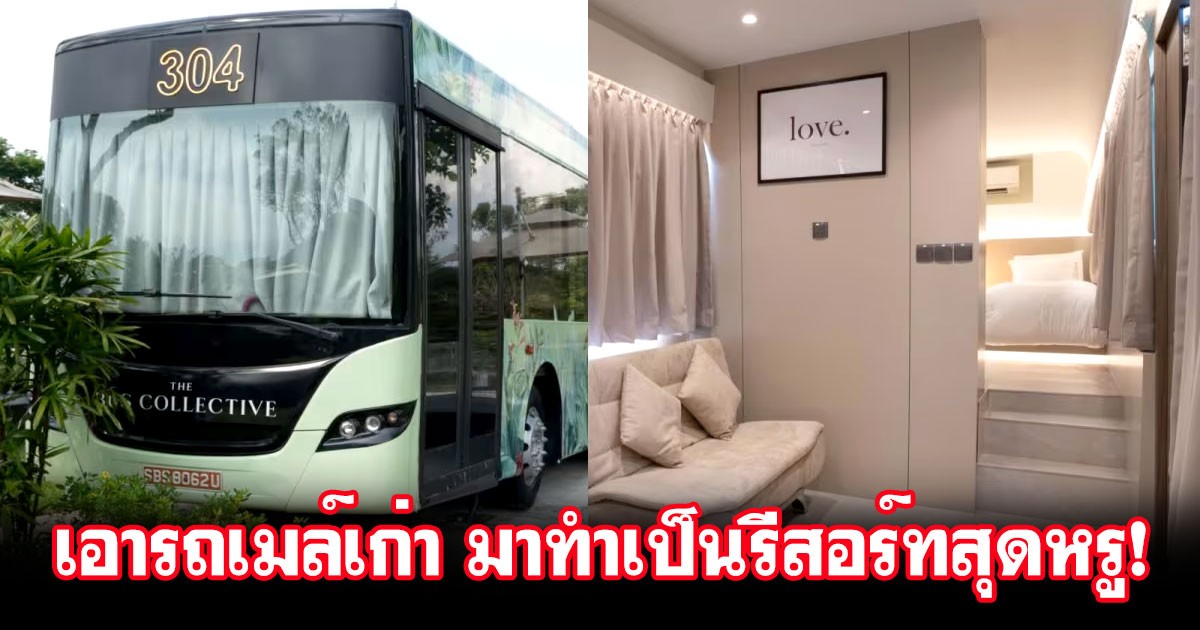 ถ้าคุณอยากนอนบนรถเมล์ นี่เลย! The Bus Collective รีสอร์ทรถเมล์ในย่าน Changi Village ที่สิงคโปร์ เตรียมเปิดให้บริการแล้ว