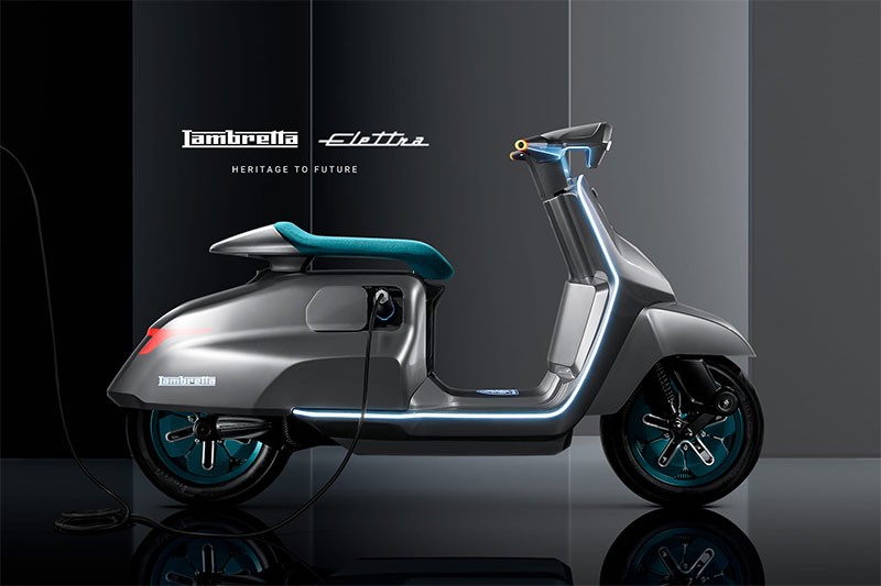 Lambretta เผยโฉม Lambretta Elettra รถสกู๊ตเตอร์ไฟฟ้า (EV Concept) รุ่นต้นแบบแนวคิดอนาคต เปิดตัวในงาน EICMA 2023