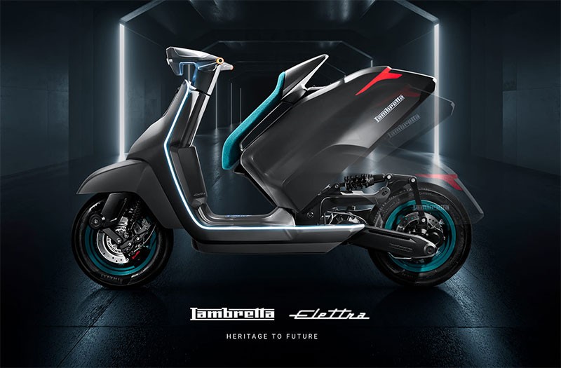 Lambretta เผยโฉม Lambretta Elettra รถสกู๊ตเตอร์ไฟฟ้า (EV Concept) รุ่นต้นแบบแนวคิดอนาคต เปิดตัวในงาน EICMA 2023