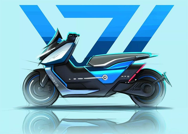 Vmoto APD Concept ผลงานการออกแบบสกู๊ตเตอร์ไฟฟ้าสุดล้ำ โดย Pininfarina!