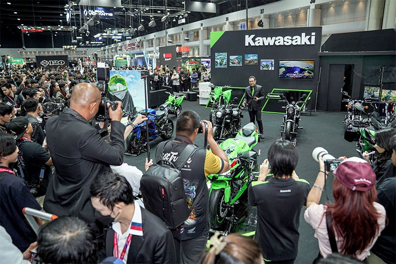 Kawasaki นำความตื่นเต้นเร้าใจด้วยนวัตกรรมยานยนต์หลากหลายรุ่น ในงาน Motor Expo 2023