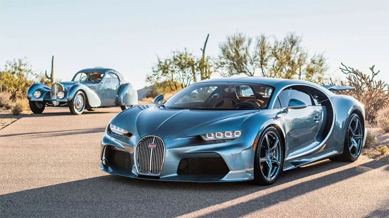 Bugatti Chiron Super Sport '57 One of One' รุ่นพิเศษเพียงคันเดียวในโลก เพื่อเป็นของขวัญวันเกิดอายุ 70 ปี ของผู้หญิงคนหนึ่ง