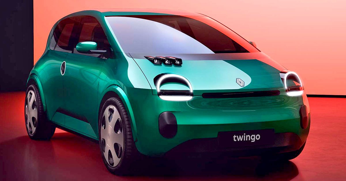 Renault เผยรถต้นแบบ Renault Twingo รุ่นใหม่ในสไตล์ย้อนยุค ในแบบพลังงานไฟฟ้า!