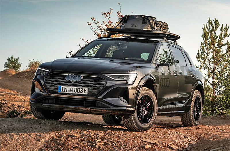 Audi Q8 e-tron Edition Dakar รถ SUV ไฟฟ้า รุ่นพิเศษแต่งแบบออฟโรด ผลิตแค่ 1,000 คัน เอาใจเศรษฐีชอบลุย