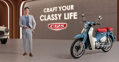 CUB House เปิดตัว New Honda C125 สีใหม่ "Prestige Classy Blue" สะท้อนความคราฟต์เหนือระดับ สำหรับคนมีคลาส ราคาแนะนำ 89,600 บาท