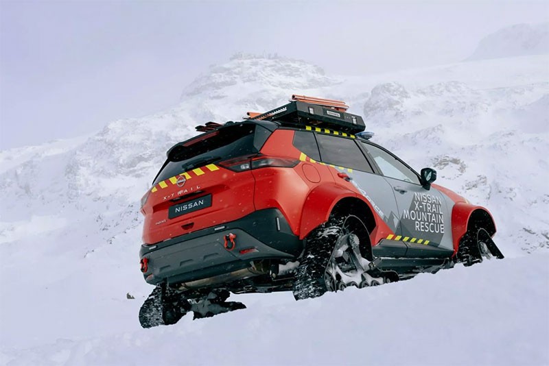 Nissan Europe เผยรถต้นแบบล้อตีนตะขาบ Nissan X-Trail Mountain Rescue กับการเป็นรถกู้ภัยบนภูเขาหิมะ