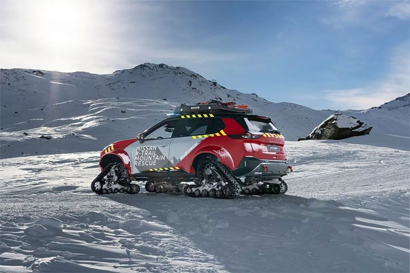 Nissan Europe เผยรถต้นแบบล้อตีนตะขาบ Nissan X-Trail Mountain Rescue กับการเป็นรถกู้ภัยบนภูเขาหิมะ