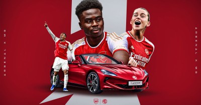 MG ฉลองครบรอบ 100 ปี เปิดตัว Official Automotive Partner กับทีมฟุตบอลดังจากลอนดอน ปีนใหญ่ Arsenal F.C.