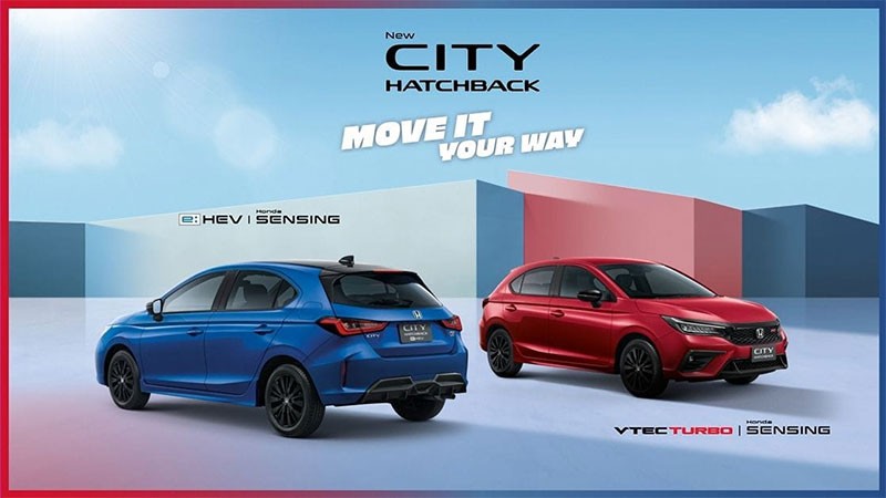 Honda ปรับโฉม “Honda City Hatchback ใหม่” ด้วยราคา 599,000 - 799,000 บาท เพิ่มรุ่นย่อย e:HEV SV ขับฟรีสูงสุด 6 เดือน!