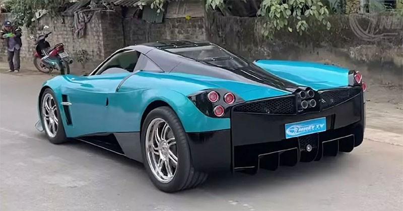 เห็นแล้วทึ่ง! ช่างเวียดนามสร้าง Hypercar อย่าง Pagani Huayra Replica ที่มาพร้อมเครื่องยนต์จาก Daewoo Espero และสัดส่วนที่สมจริง!