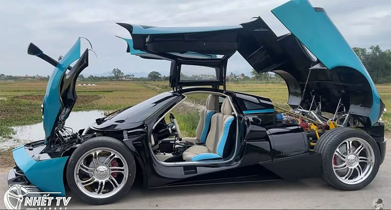 เห็นแล้วทึ่ง! ช่างเวียดนามสร้าง Hypercar อย่าง Pagani Huayra Replica ที่มาพร้อมเครื่องยนต์จาก Daewoo Espero และสัดส่วนที่สมจริง!