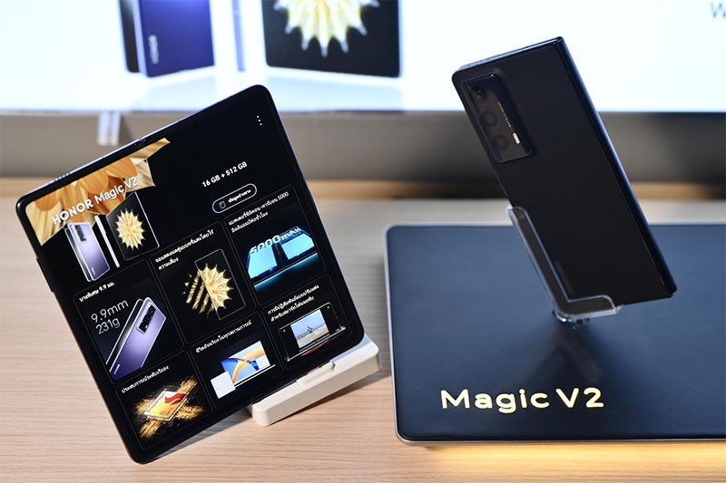 HONOR เขย่าตลาดมือถือจอพับ เปิดตัว "HONOR Magic V2" บางที่สุดในไทย ชูนวัตกรรมระดับพรีเมียมแบบจัดเต็มในราคา 59,990 บาท