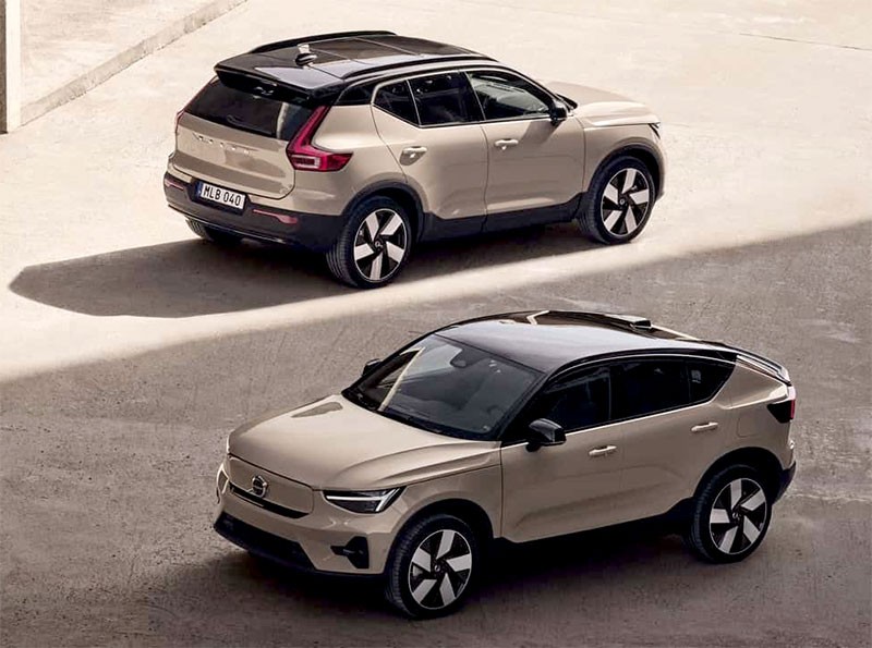 Volvo ประกาศเปลี่ยนชื่อรุ่น XC40 Recharge และ C40 Recharge เป็น EX40 และ EC40