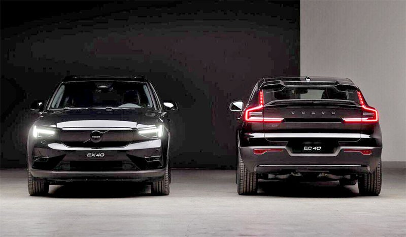 Volvo ประกาศเปลี่ยนชื่อรุ่น XC40 Recharge และ C40 Recharge เป็น EX40 และ EC40