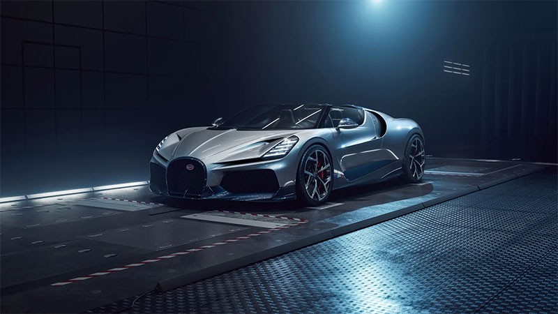 Bugatti Mistral กำลังทดสอบแอโรไดนามิกส์ในอุโมงค์ลม ก่อนผลิตเพียง 99 คัน และส่งมอบรถปลายปีนี้!