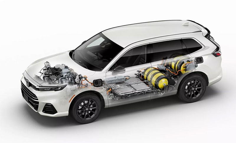 Honda เปิดตัว Honda CR-V e:FCEV กับขุมพลังเครื่องยนต์ปลั๊กอินไฮบริด แต่ใช้พลังงานเชื้อเพลิงไฮโดรเจน