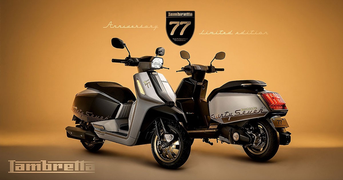 Lambretta X300 รุ่นพิเศษ ฉลองครบรอบ 77 ปี ผลิตเพียง 777 คันในโลก มีขายเฉพาะในไทยเท่านั้น! ราคาแนะนำ 159,900 บาท