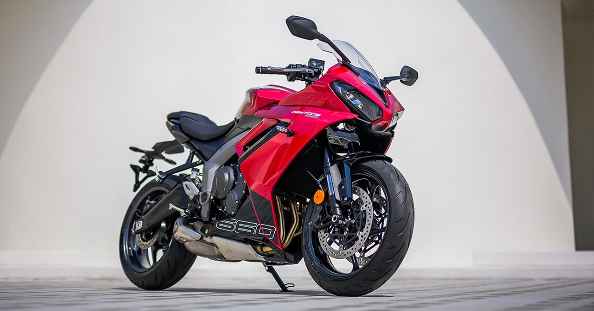 Triumph Motorcycles เปิดตัว "Daytona 660" ใหม่ รถจักรยานยนต์สปอร์ต สไตล์และสมรรถนะสุดเร้าใจ ในราคา 327,300 บาท