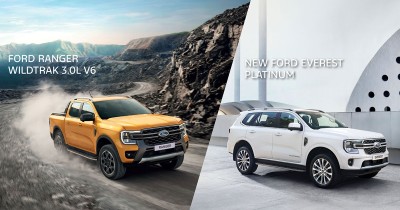 Ford เผยสเปค-ราคารถใหม่ ขุมพลังดีเซล V6 Ranger Wildtrak ราคา 1,519,000 บาท และ Everest Platinum ราคาเร้าใจ 2,279,000 บาท