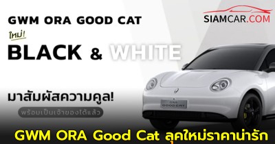 GWM ORA Good Cat ลุคใหม่แต่งดำ สีขาวหลังคาดำ แถมหลังคาน่ารัก เริ่มต้น 599,000 บาท
