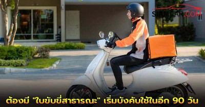 ราชกิจจาฯ ประกาศ ETDA ไรเดอร์รับ-ส่งผู้โดยสารผ่านแอป ต้องมี "ใบขับขี่สาธารณะ" เริ่มบังคับใช้ในอีก 90 วัน