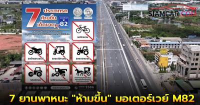 กรมทางหลวงได้ออกประกาศ 7 ยานพาหนะ "ห้ามขึ้น" มอเตอร์เวย์ M82